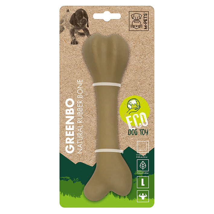 M-PETS GREENBO NATURAL RUBBER BONES (L)