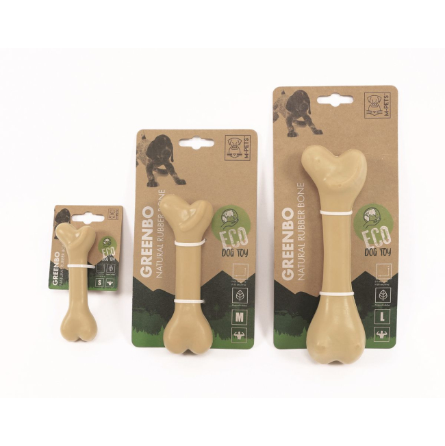 M-PETS GREENBO NATURAL RUBBER BONES (L)