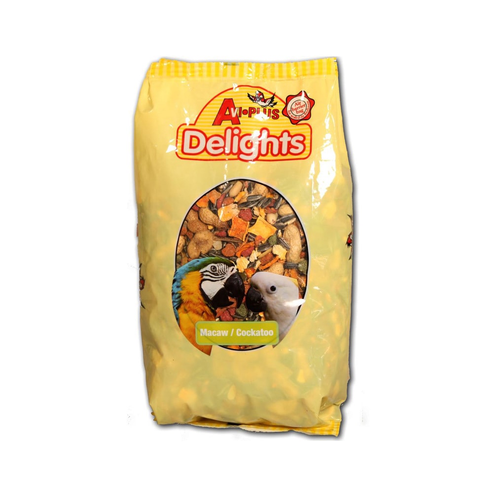 AVI-PLUS DELIGHTS COCKATOOS/ MACAWS 1kg – Pet O' Treats
