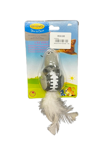 DARO CAT TOY MOUSE WITH FEATHER TAIL