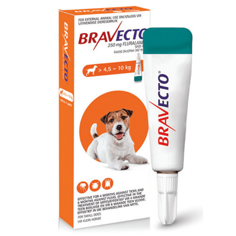 BRAVECTO DOGS SPOT ON (4.5-10kg) ORANGE