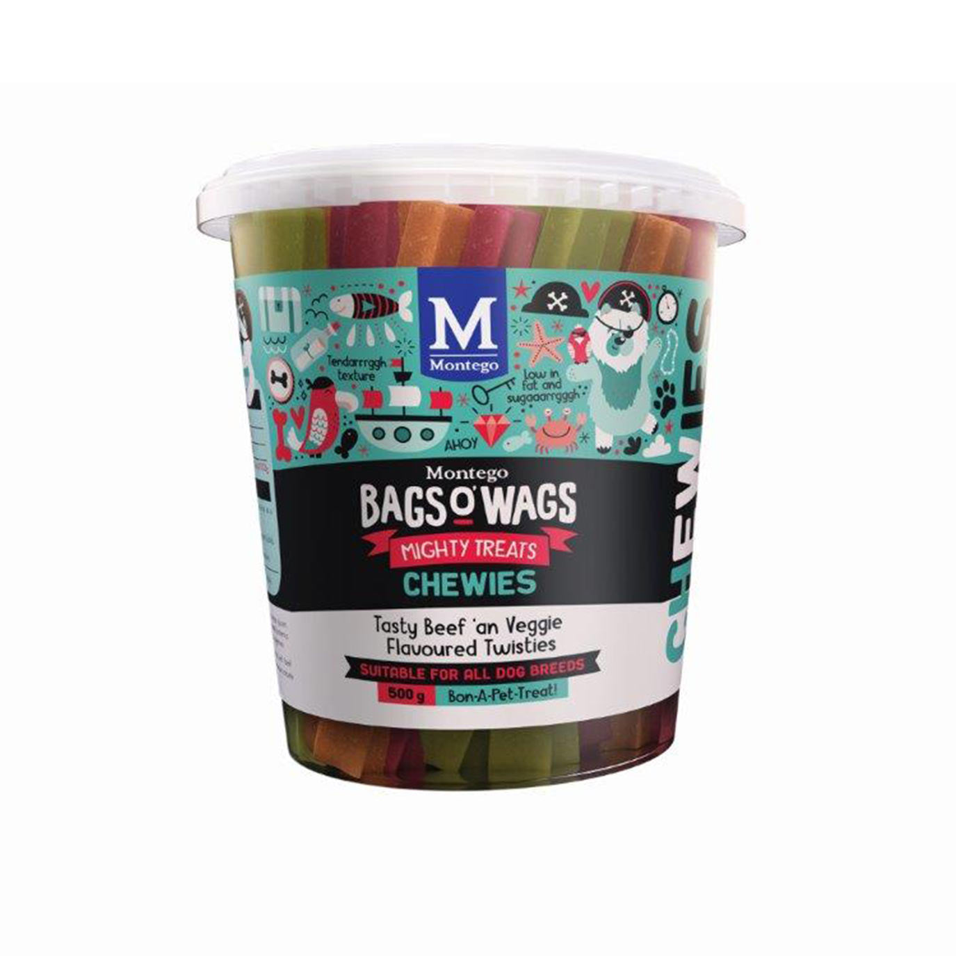 MONTEGO BAGS O WAGS BEEF & VEGGIE TWISTEE STICKS
