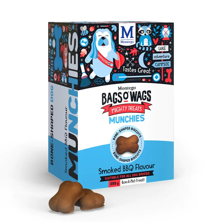 MONTEGO BAGS O WAGS MUNCHIES SMOKED BBQ 350G