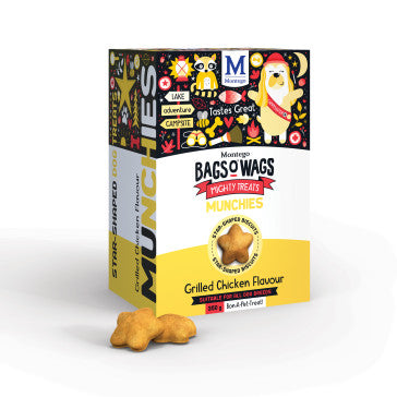 MONTEGO BAGS O WAGS MUNCHIES GRILLED CHICKEN 350G