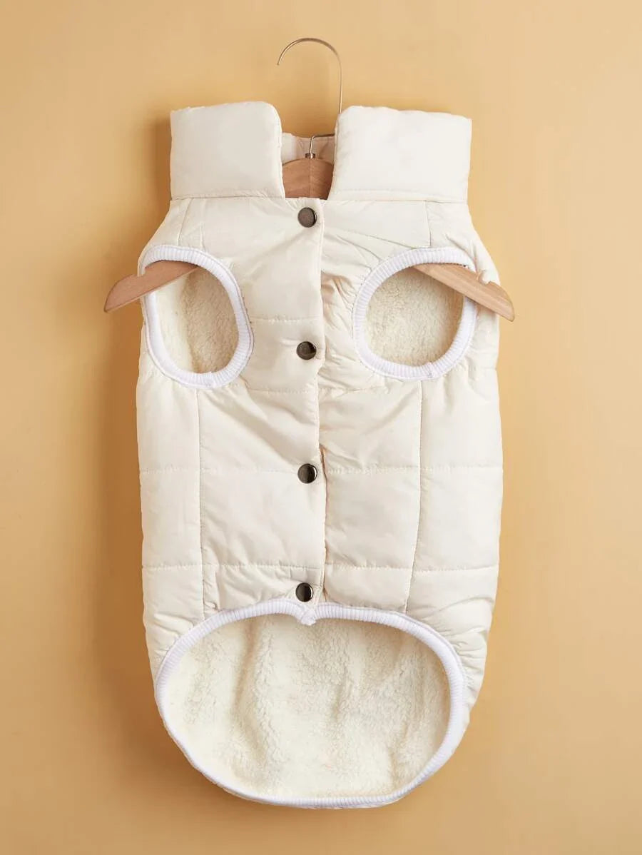 CREAM BOMBER JACKET DOG