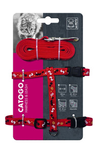 M-PETS CATOGO HARNESS & LEASH SET