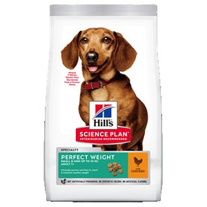Hills Canine Perfect Weight Adult Small and Mini Chicken Dog Food Petotreats