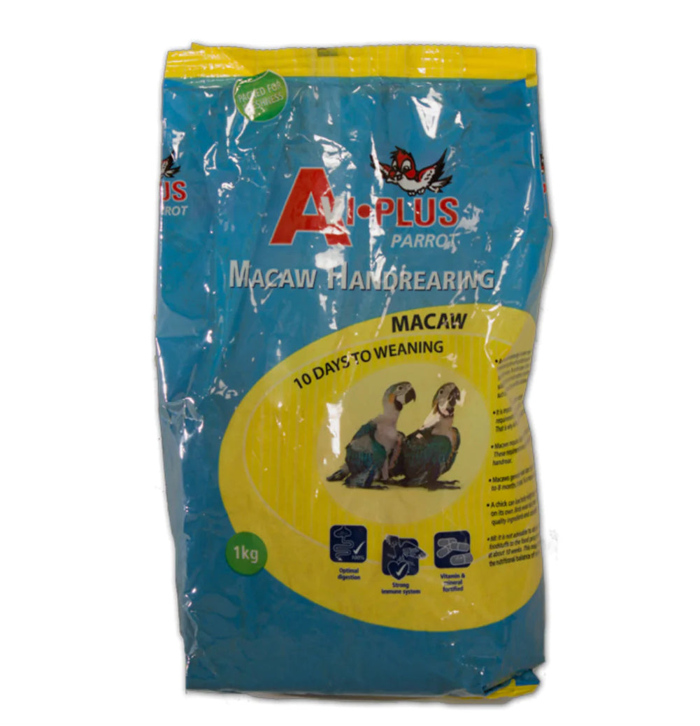 AVI-PLUS PARROT MACAW HANDREARING 1KG