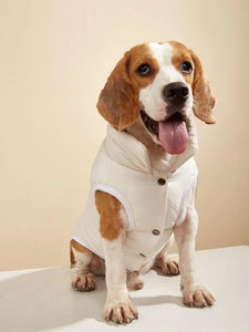 CREAM BOMBER JACKET DOG