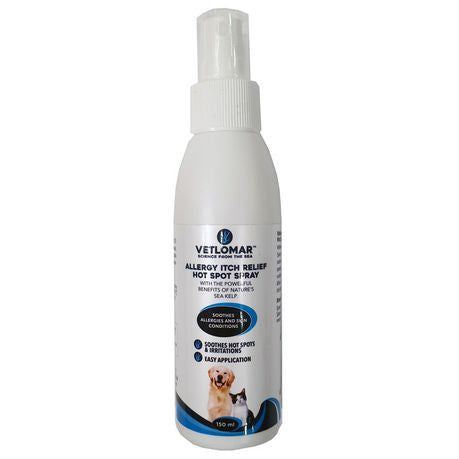 VETLOMAR ALLERGY ITCH RELIEF HOT SPOT SPRAY 150ML