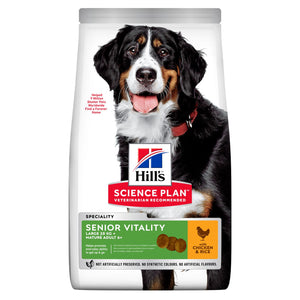 HILL’S SCIENCE PLAN SENIOR VITALITY LARGE BREED MATURE ADULT 6+ DOG FOOD WITH CHICKEN & RICE