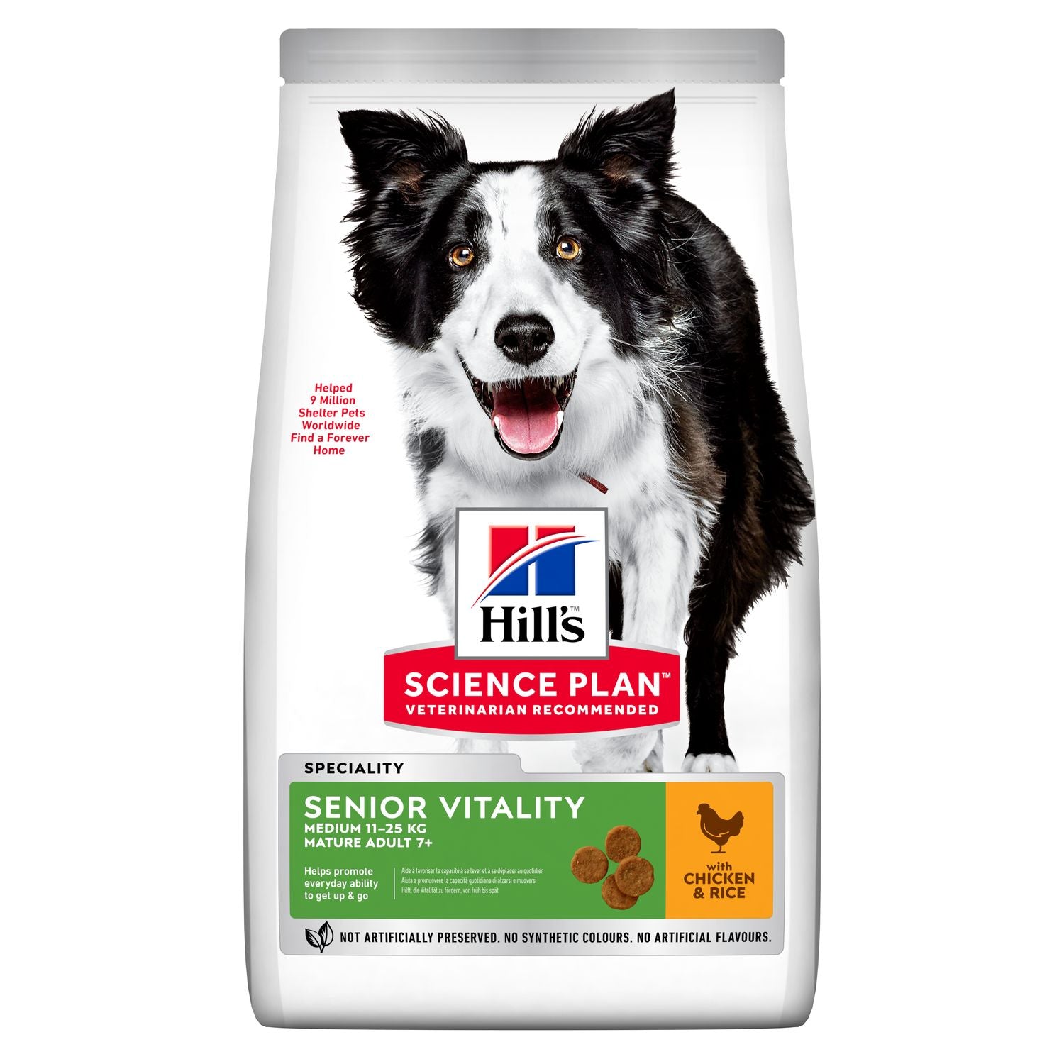 Hill's Science Plan Senior Vitality Medium Mature Adult 7+ Dog Food with Chicken & Rice