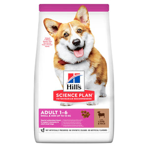 Hill's Science Plan Adult 1-6 Small & Mini Dry Dog Food Lamb & Rice Flavour